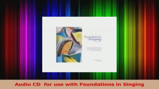 PDF Download  Audio CD  for use with Foundations in Singing Download Full Ebook