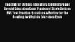 Reading for Virginia Educators: Elementary and Special Education Exam Flashcard Study System: