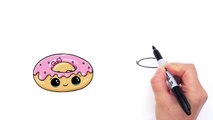 How to Draw a Cartoon Donut Cute and Easy_ By nafelix.com