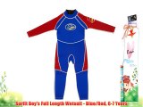 Surfit Boy's Full Length Wetsuit - Blue/Red 6-7 Years
