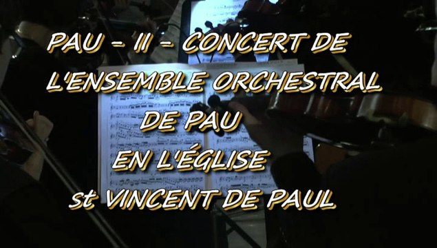 LES W-D.D. MICHOU NEWS - 29 NOVEMBRE 2015 -PAU - II - CONCERT DE L'ENSEMBLE ORCHESTRAL DE PAU EN L'ÉGLISE St VINCENT DE PAUL (suite).
