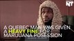 Man Fined One Dollar For Marijuana Possession