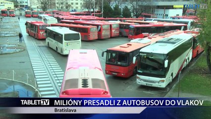 MILIÓNY PRESADLI Z AUTOBUSOV DO VLAKOV