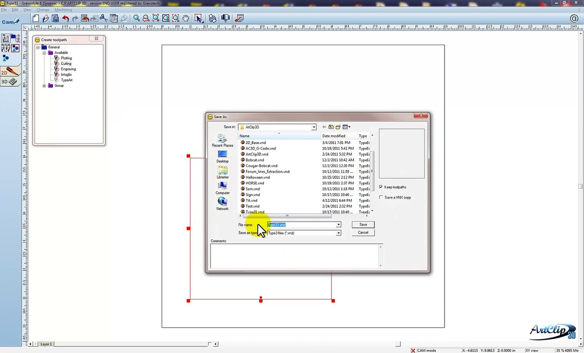 ArtClip3D CNC Software - CAD/CAM Solution for beginners