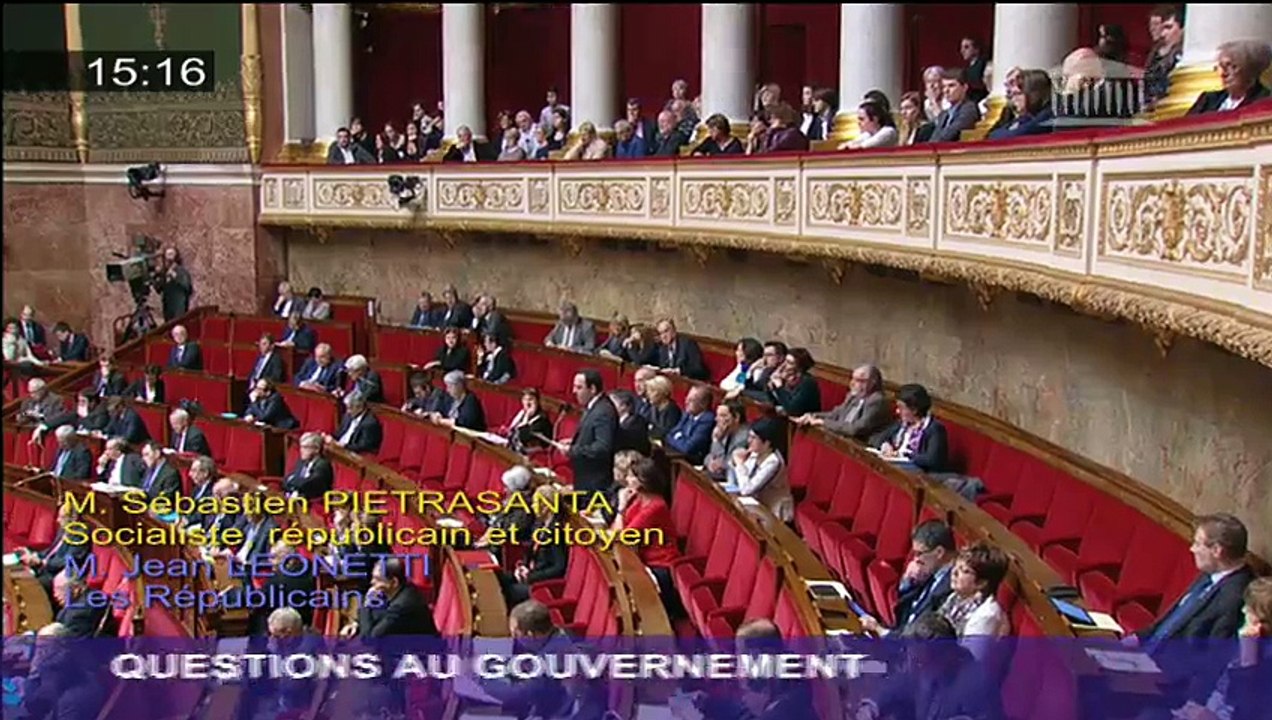 Sébastien Pietrasanta: Intervention lors des questions au gouvernement 2 décembre 2015