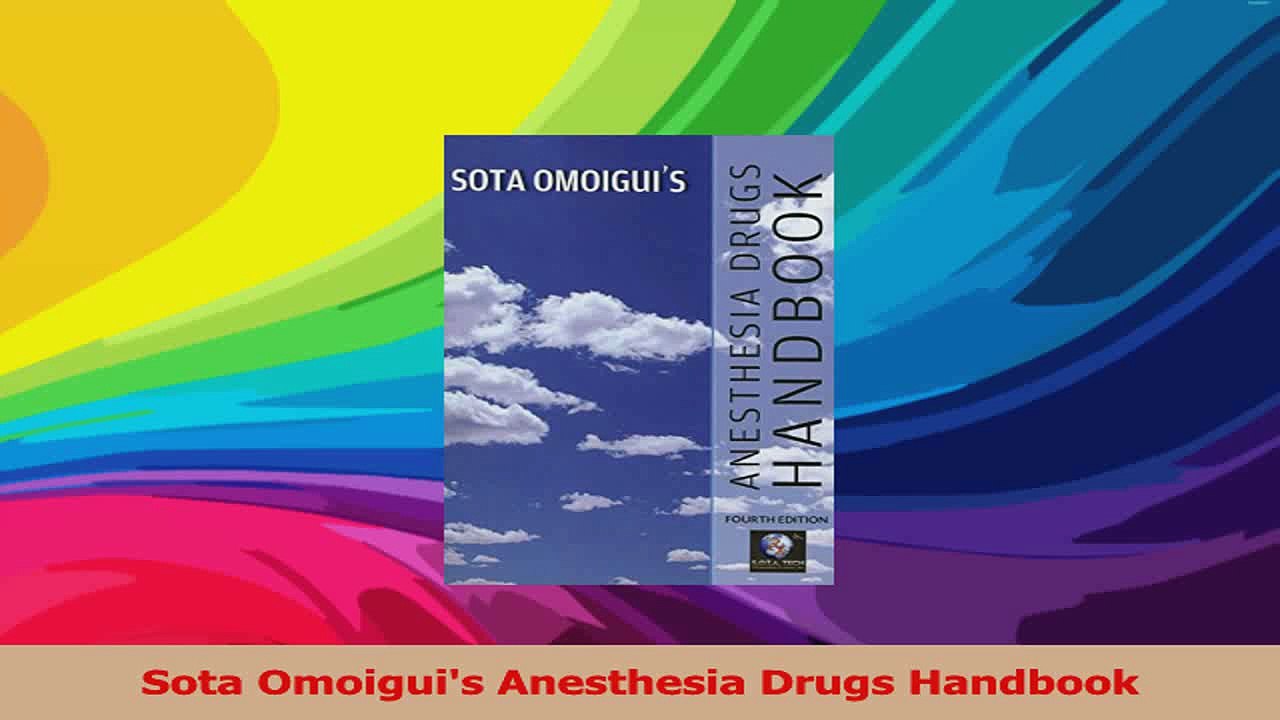 Sota Omoiguis Anesthesia Drugs Handbook Download
