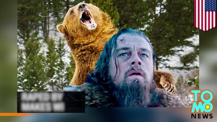 Leonardo DiCaprio raped by a bear in new film, says Drudge Report. Not true