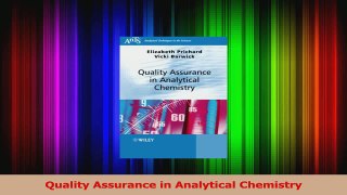 Download  Quality Assurance in Analytical Chemistry Ebook Free