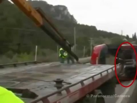 Real GHOST caught on tape after car crash accident Ghost caught on tape Scary ghost videos