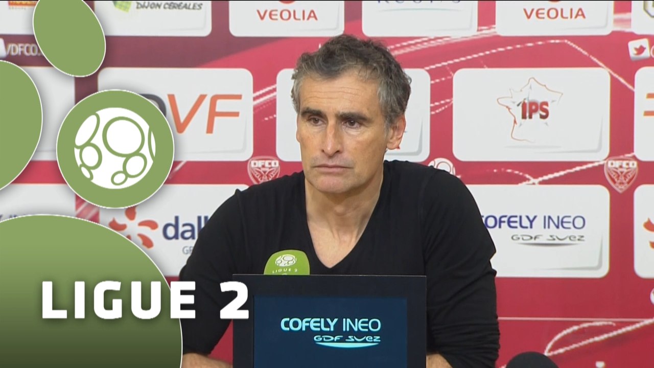 Conférence de presse Dijon FCO - AJ Auxerre (0-0) : Olivier DALL'OGLIO (DFCO) - Jean-Luc VANNUCHI (AJA) - 2015/2016