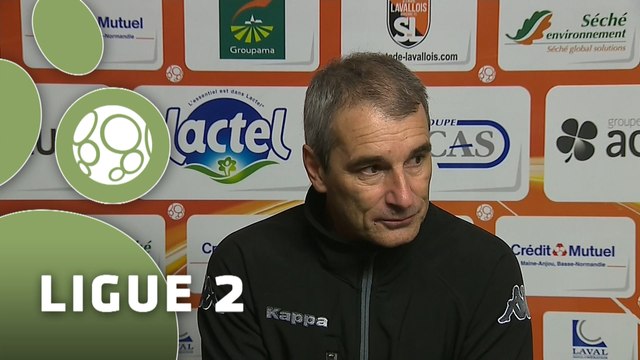 Conférence de presse Stade Lavallois - Stade Brestois 29 (2-0) : Denis ZANKO (LAVAL) - Alex DUPONT (BREST) - 2015/2016