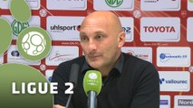 Conférence de presse Valenciennes FC - AC Ajaccio (1-1) : David LE FRAPPER (VAFC) - Olivier PANTALONI (ACA) - 2015/2016