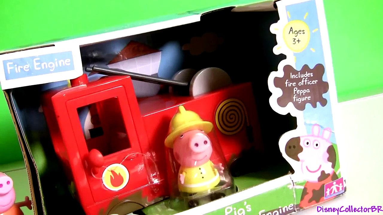 Peppa Pig Firetruck Engine Car Using Play Doh Muddy Puddles il Camion dei Pompieri Play Dough
