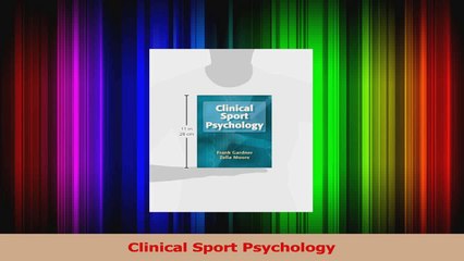 Clinical Sport Psychology PDF