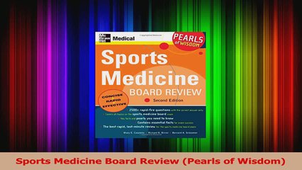 Sports Medicine Board Review Pearls of Wisdom Download
