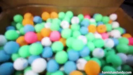 Concluding 'Hamish's Year of a Thousand Pranks' _ 950 Ping Pong Balls!