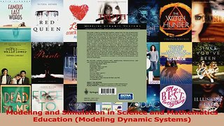Read  Modeling and Simulation in Science and Mathematics Education Modeling Dynamic Systems Ebook Online