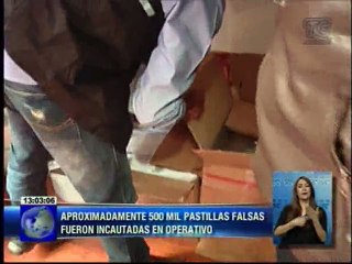 Fábrica de pastillas adulteradas incautada