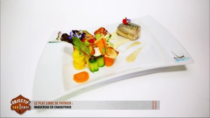 La plat de Patrick : maquereau en chaud-froid