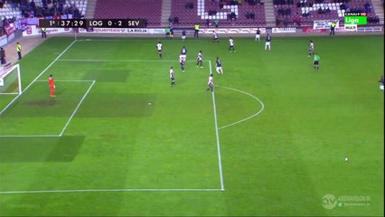 Michael Krohn-Dehli Goal - UD Logrones 0 - 2	 Sevilla - 02/12/2015