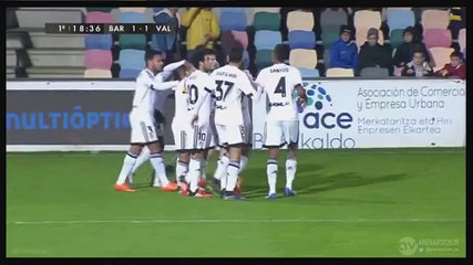 1-1 João Cancelo Goal Spain  Copa del Rey  Round 4 - 02.12.2015, Barakaldo CF 1-1 Valencia CF