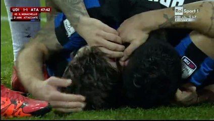 Monachello Goal - Udinese 1-1 Atalanta - 02-12-2015 Coppa Italia