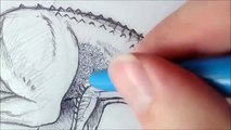 Drawing Indominus Rex Narrated Time Lapse