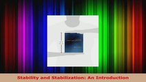 Download  Stability and Stabilization An Introduction Ebook Online