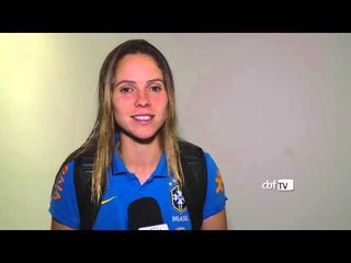 Erika comemora chance e gol contra a Nova Zelândia
