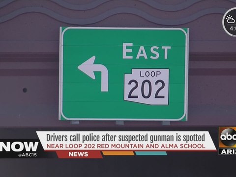 Drivers call police after suspected gunman in spotted