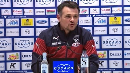 Conférence de presse après Bastia - Bordeaux