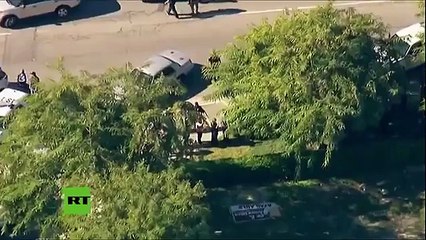 Revelan las primeras imágenes de la masacre en San Bernardino que dejó 14 muertos