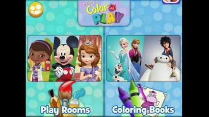 Disney Color and Play now with Palace Pets and Inside Out! iPad app demo for kids