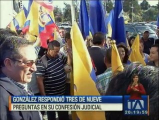 Ramiro González acudió a confesión judicial