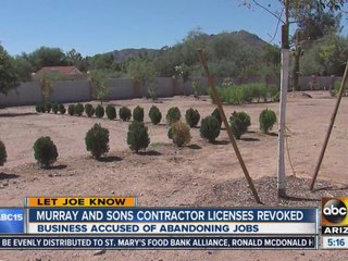 Murray and Sons contractor licenses revokes