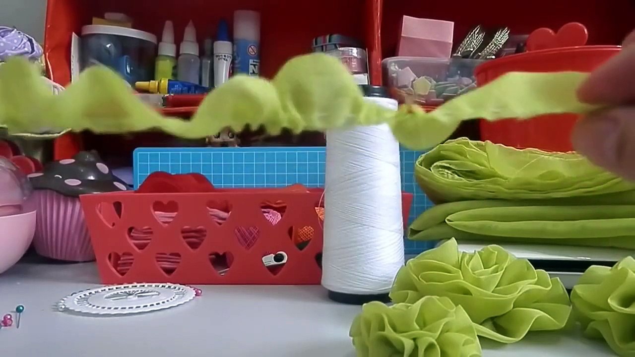 Tutorial flower organdi