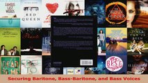 Read  Securing Baritone BassBaritone and Bass Voices EBooks Online