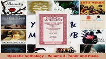 Download  Operatic Anthology  Volume 3 Tenor and Piano PDF Online