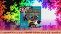 Process of Community Health Education and Promotion Read Online