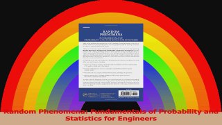 Random Phenomena Fundamentals of Probability and Statistics for Engineers Download