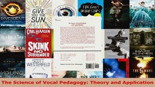 Read  The Science of Vocal Pedagogy Theory and Application Ebook Free