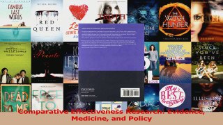 PDF Download  Comparative Effectiveness Research Evidence Medicine and Policy PDF Full Ebook