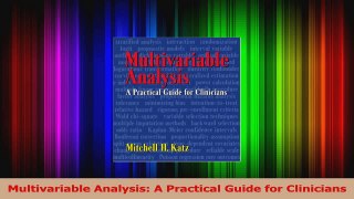 PDF Download  Multivariable Analysis A Practical Guide for Clinicians Download Online