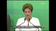 Dilma Rousseff diz que recebeu com indignação a decisão de Cunha