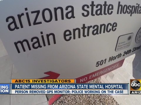 Patient missing from Arizona State Mental Hospital