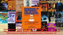 Download  Handbook of Microwave and Optical Components Microwave SolidState Components Handbook of PDF Online