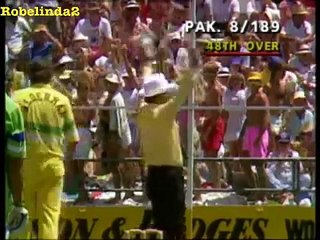 Biggest Six In AUSTRALIA -> IMRAN KHAN 1988