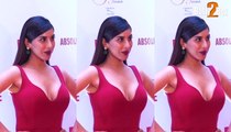Sophie Choudry looked Too Hot & Gorgeous in Pink Gauri and Nainika dress At Filmfare Glamour & Style Awards 2015