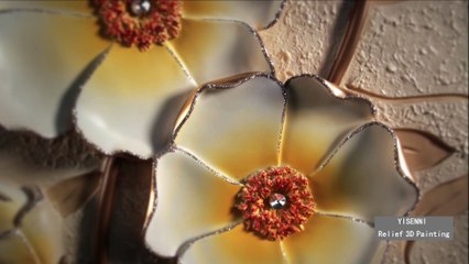Beautiful flower design 3d wall decor painting